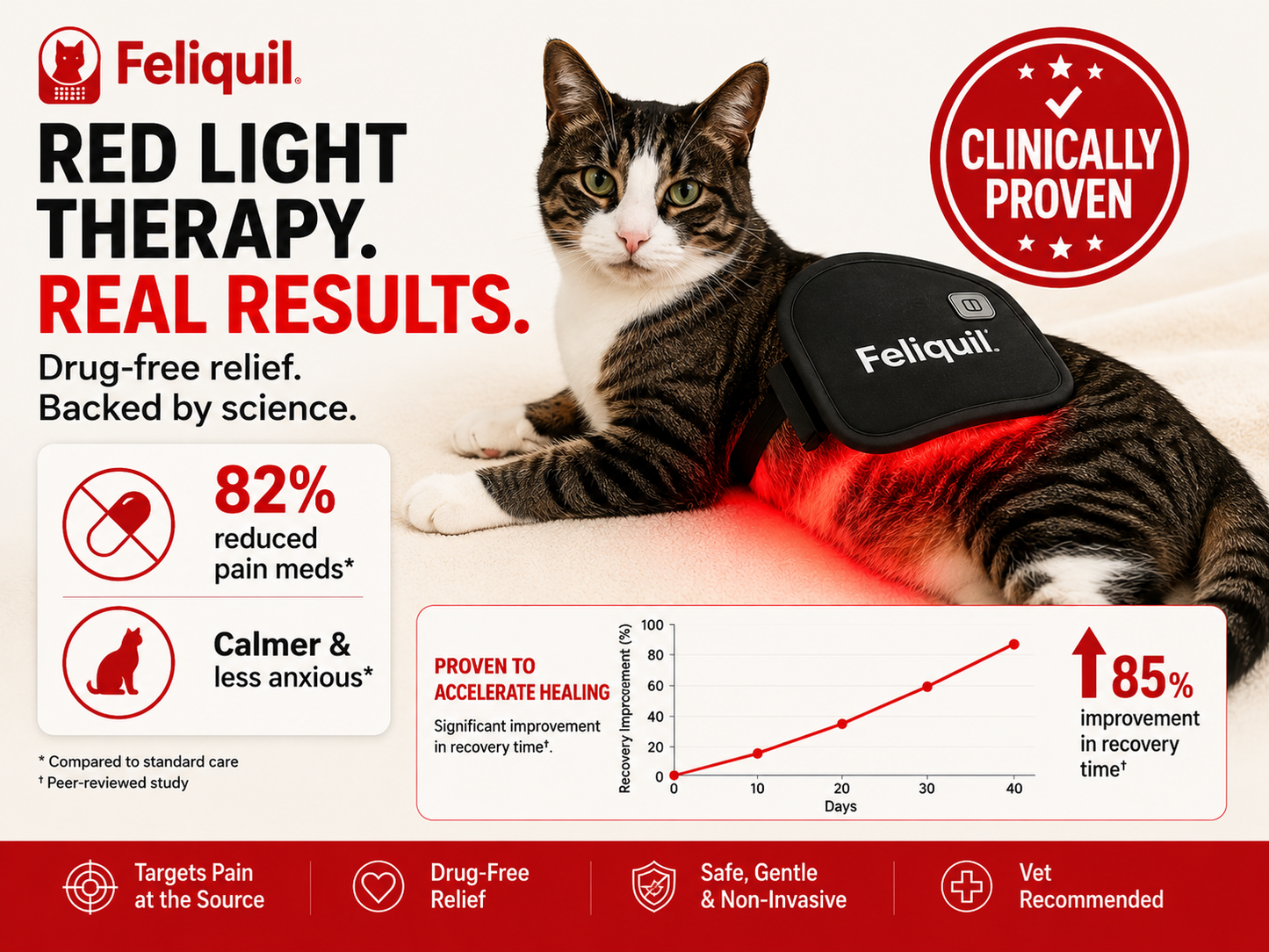 Feliquil - Red Light Therapy Pad for Cats
