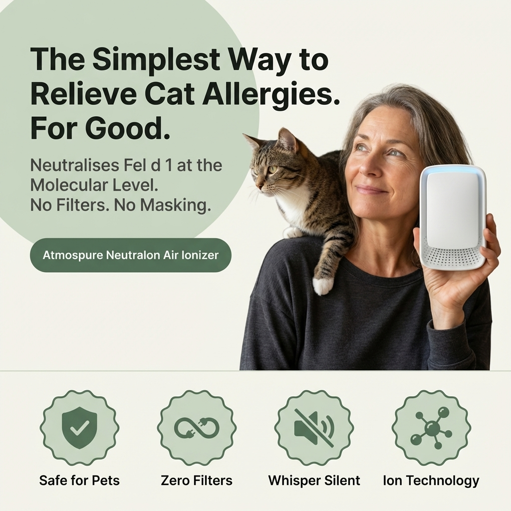 NeutraIon | Stop Managing Your Cat Allergy. Start Removing It