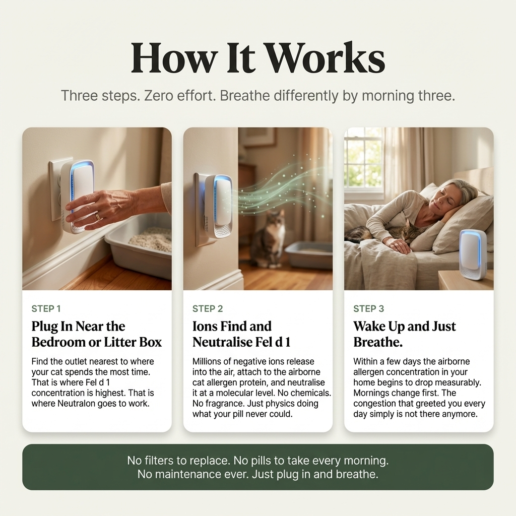 NeutraIon | Stop Managing Your Cat Allergy. Start Removing It